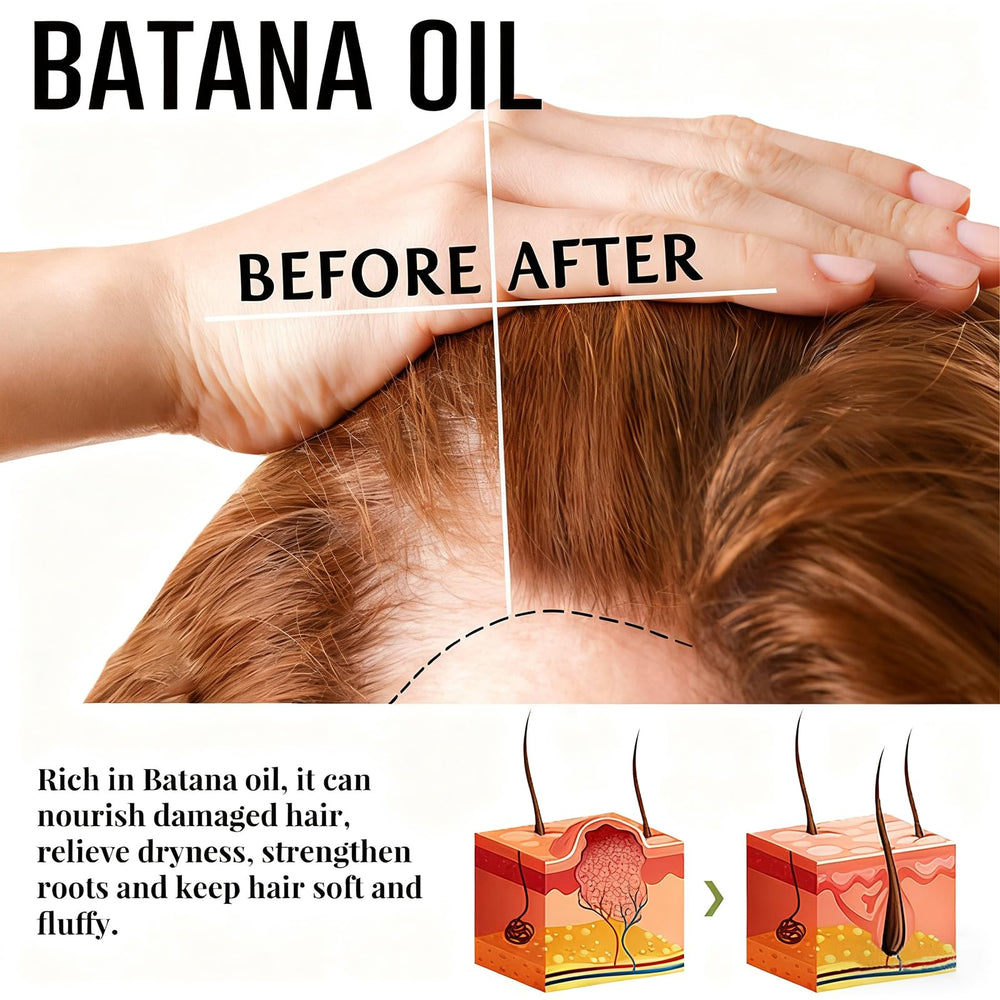 QUNGCO scalp massage application illustrating improved scalp hydration and comfort