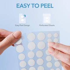 QUSTERE star peach and round shapes spread to show colors and playful coverage options