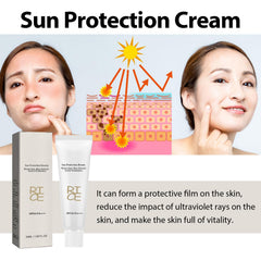 Q.Z.Art sunscreen dollop on hand showing easy spreadability and hydration