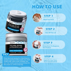QZQETET size comparison beside a hand showing compact 1.7 fl oz convenience benefit