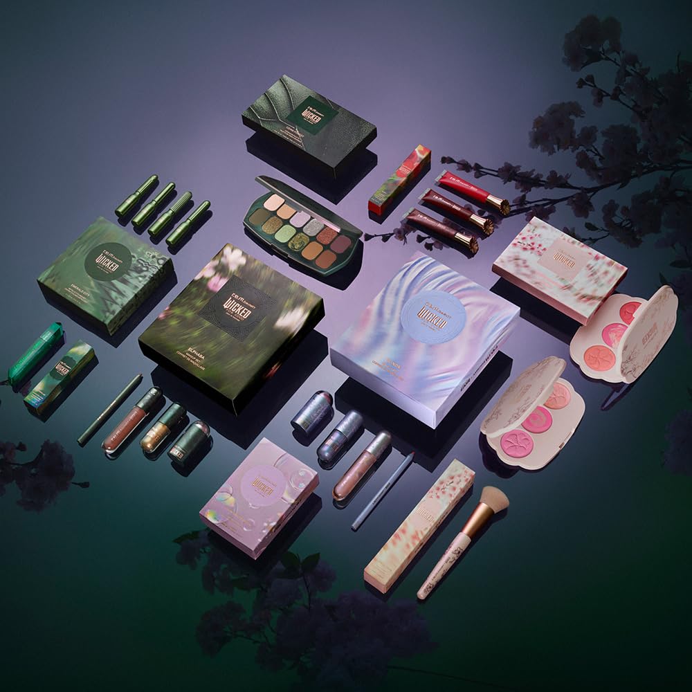 r.e.m. beauty Wicked: For Good collection flatlay highlighting range