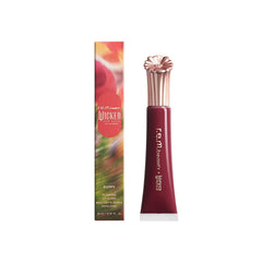 r.e.m. beauty packaging front view showing Plum Petals gloss and brand