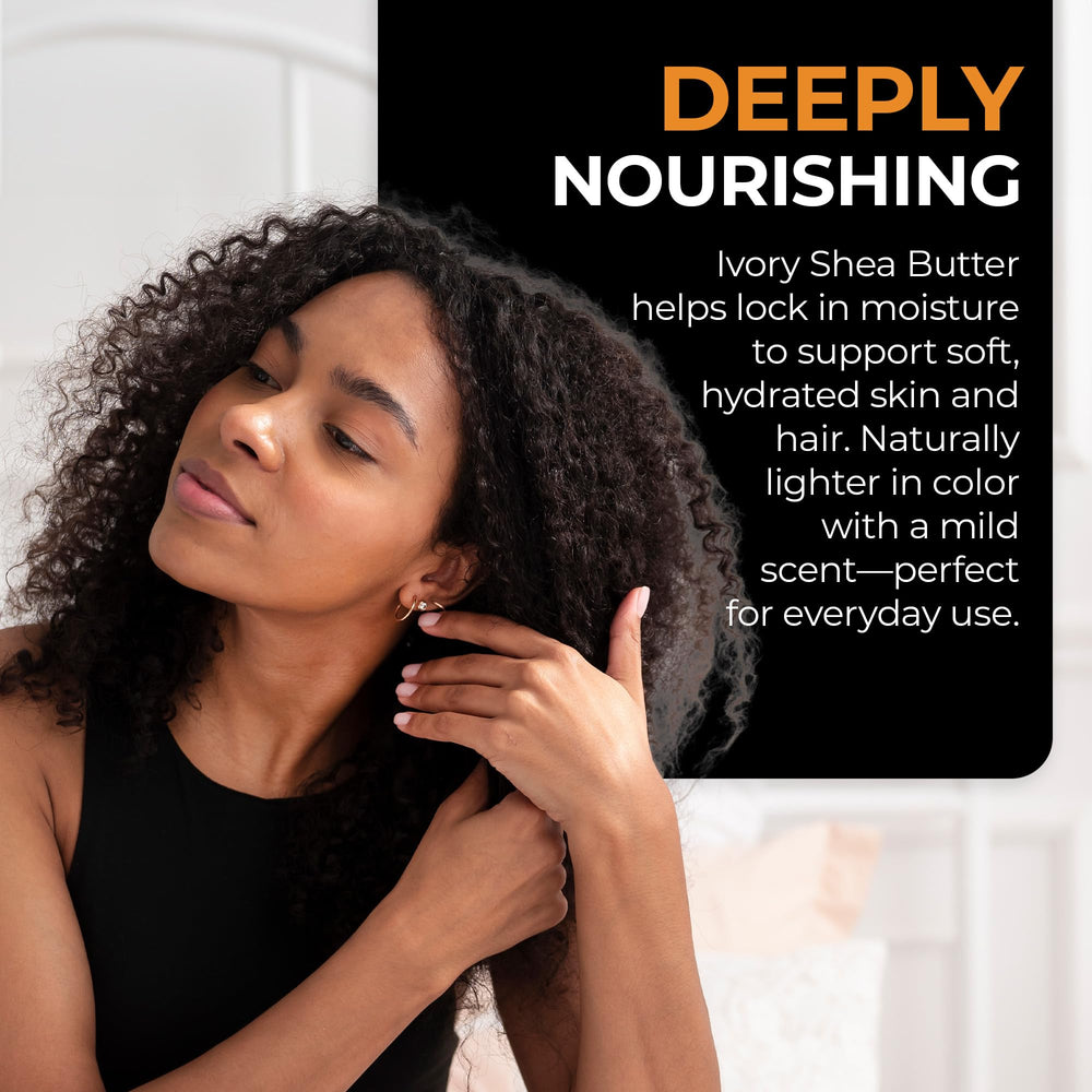 RA COSMETICS hair treatment application on ends demonstrating reduced frizz benefit