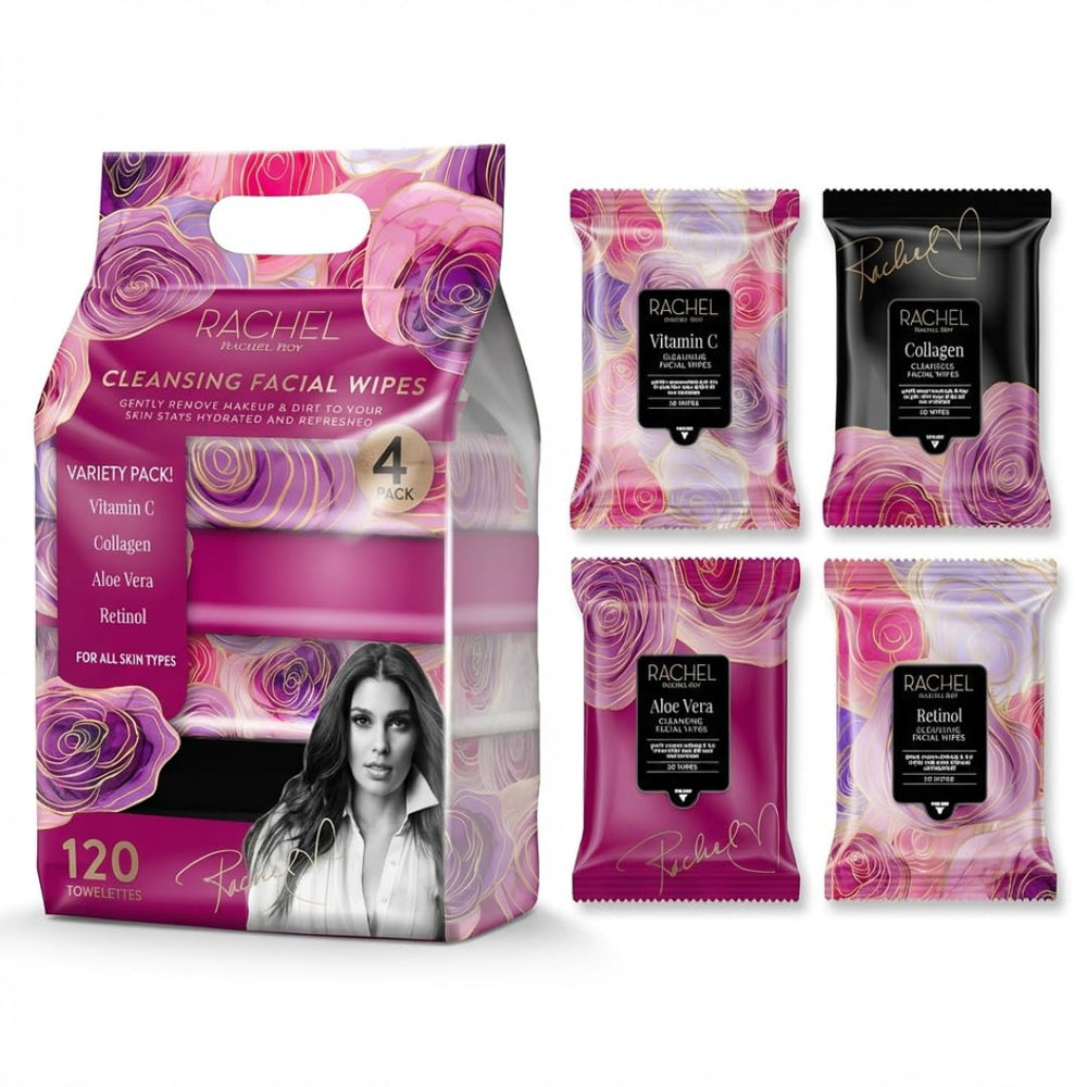 RACHEL Rachel Roy front packaging showing four resealable packs and benefits