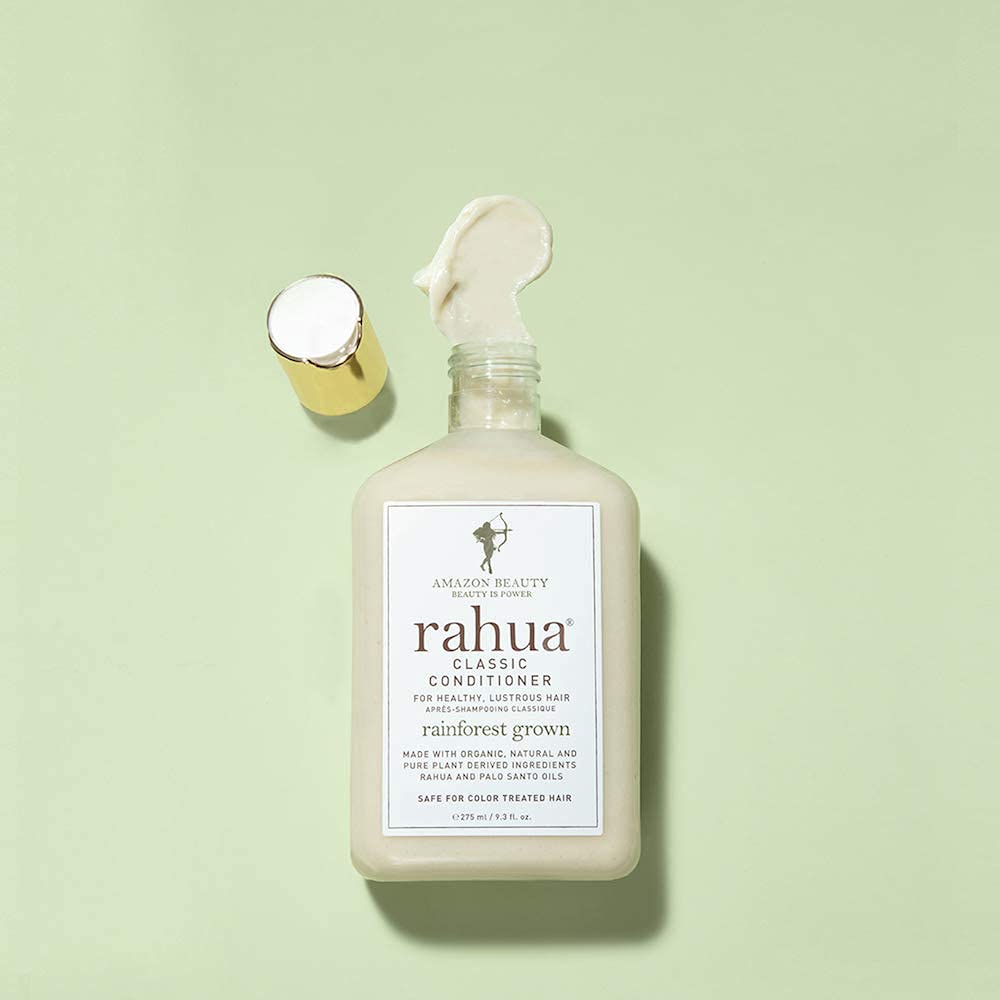 Rahua conditioner with palo santo and rainforest botanicals showing natural aroma benefit