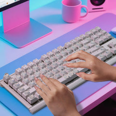 Raised Button visible letters and symbol keycaps showing included coverage