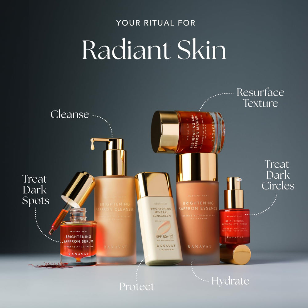 RANAVAT BOTANICS portrait of glowing complexion showing brightening and radiance benefit