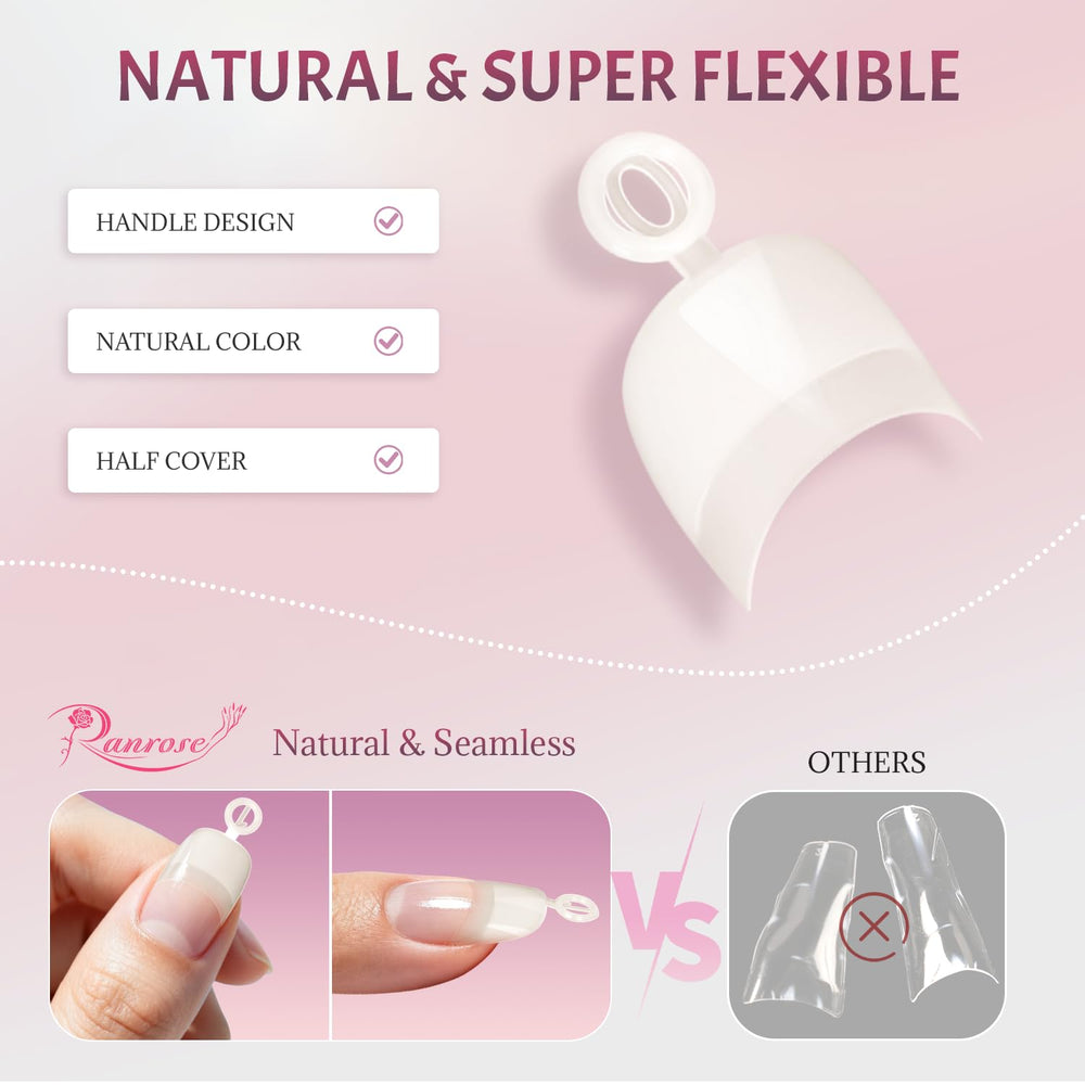 ranrose in hand scale demonstrating short oval length for natural comfort