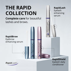 RapidLash before and after concept showing fuller-looking lashes effect