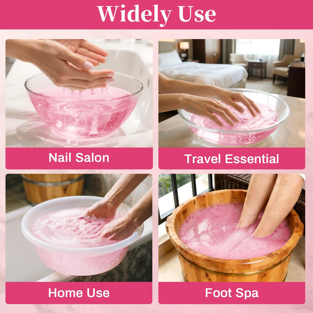 RAQEHO tablets staged in salon bathroom, signaling professional-feel nail care