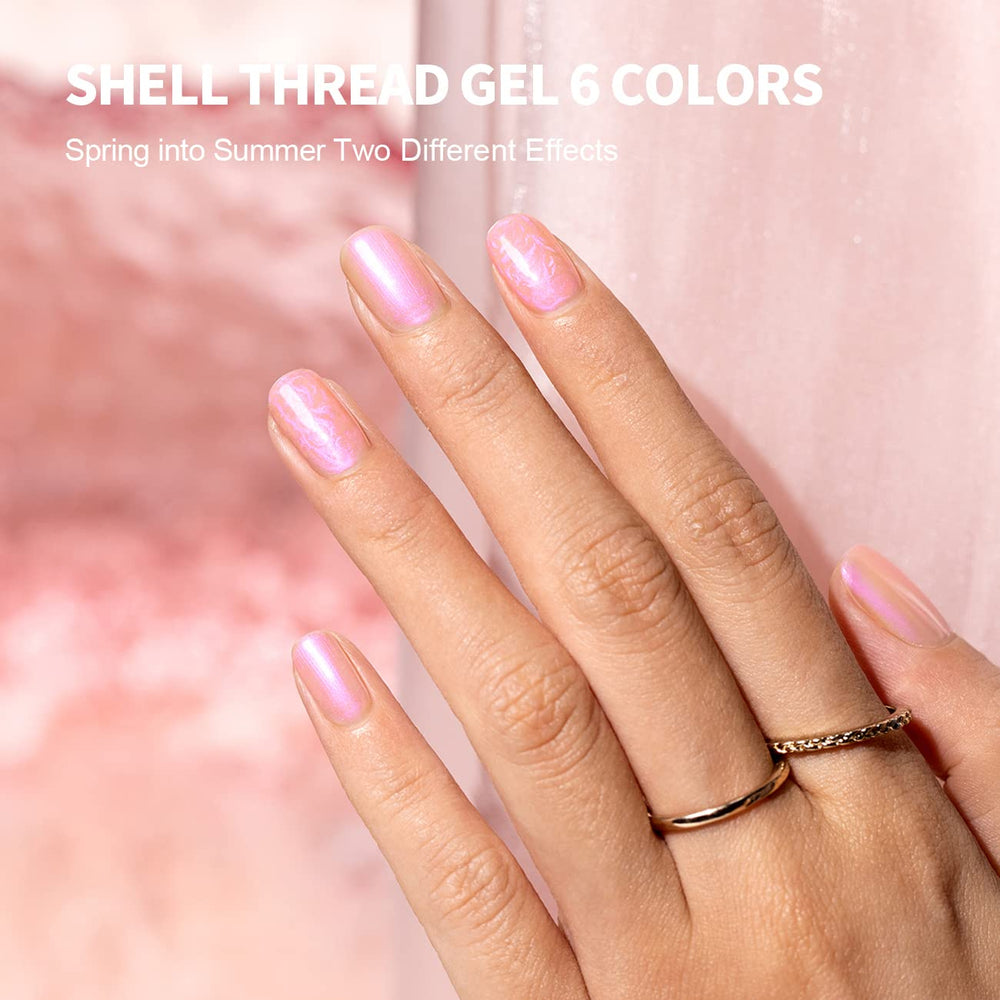 RARJSM brush applying gel stroke, demonstrates smooth self-leveling formula benefit