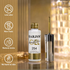 RARJSM applied on nail tip demonstrating smooth gold stripe and accuracy
