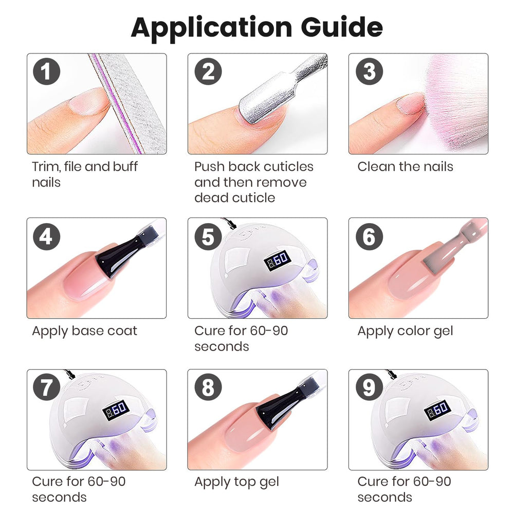 RARJSM being applied on nails to protect polish and add shine