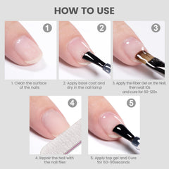 RARJSM before and after repaired nail comparison showing visible strength and smoother surface