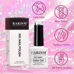 RARJSM bottle beside LED lamp demonstrating required curing method
