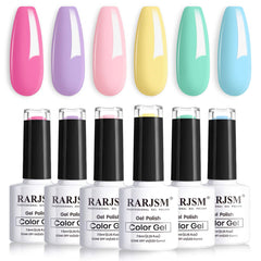 RARJSM boxed kit showing six pastel gel bottles and neat presentation