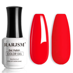 RARJSM bright red bottle front view showing vivid neon shade and large capacity