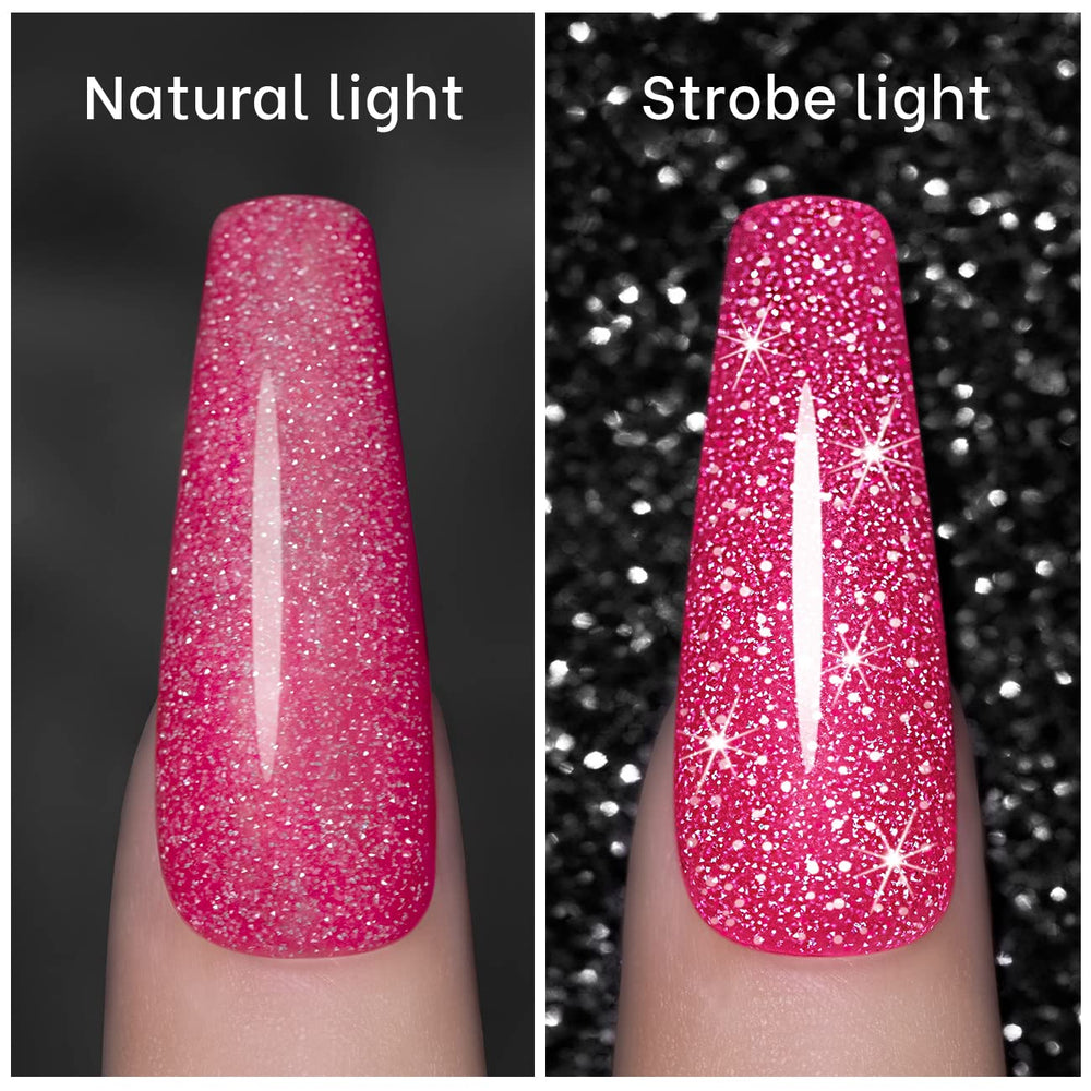 RARJSM closeup diamond glitter texture revealing reflective shimmer for dazzling nails