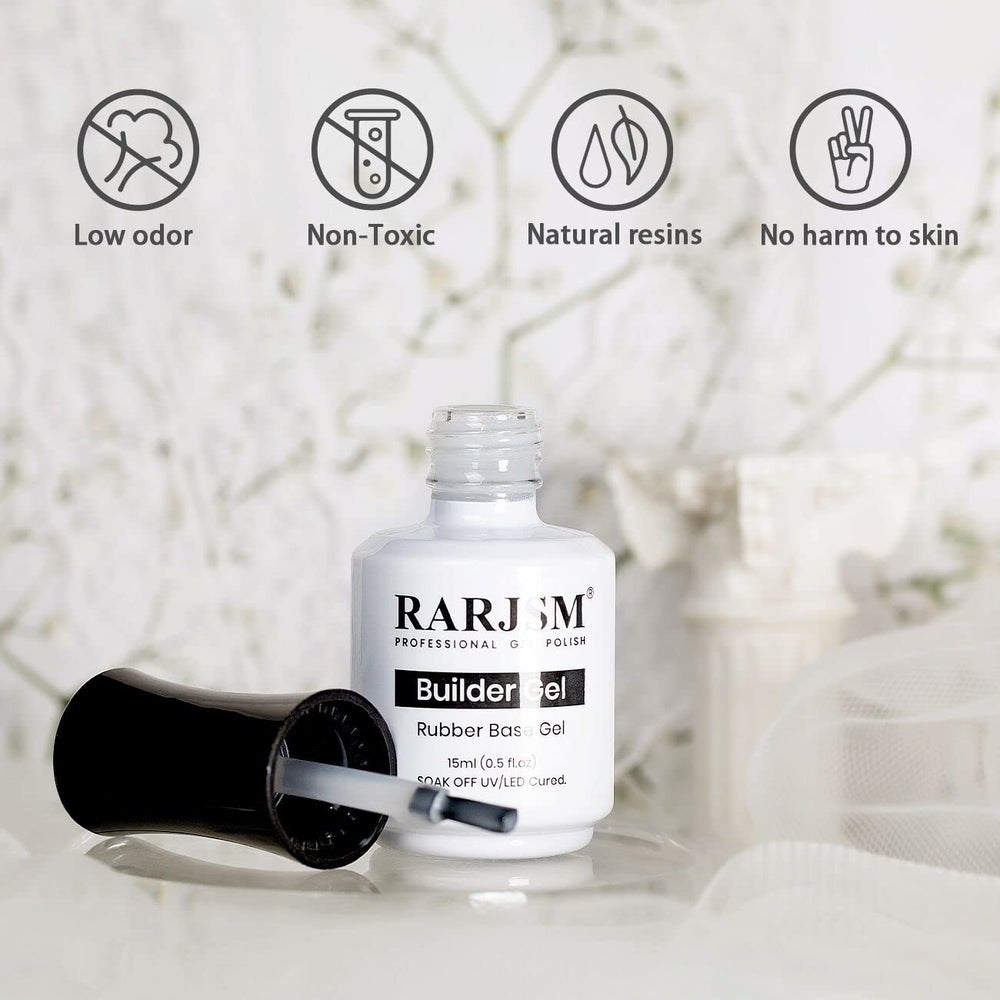 RARJSM close-up rubber gel texture demonstrating thick self-leveling benefit
