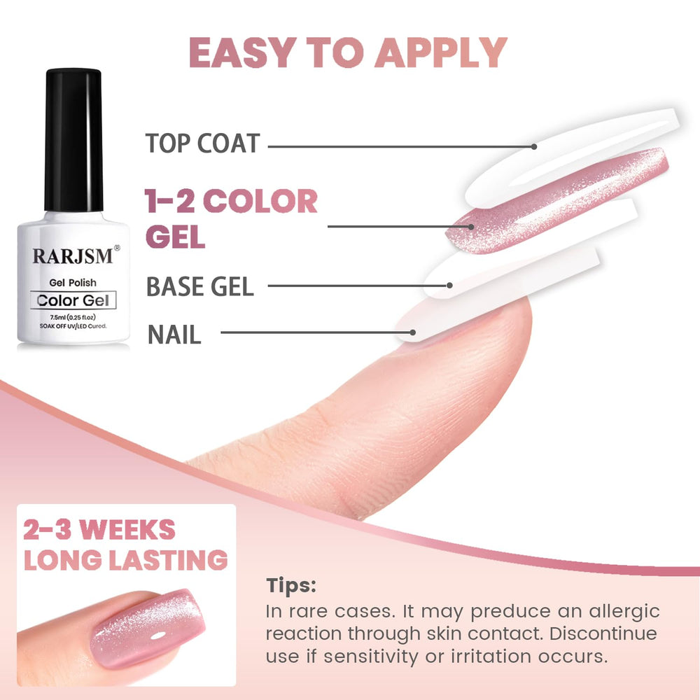 RARJSM finished manicure on hands in lifestyle setting demonstrating polished, wearable sparkle