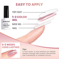 RARJSM finished manicure on hands in lifestyle setting demonstrating polished, wearable sparkle