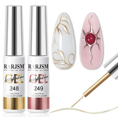 RARJSM front bottle showing metallic chrome finish and precise brush benefit