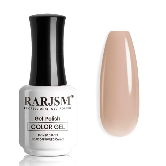 RARJSM bottle front label showing nude shade and 15ml capacity benefit