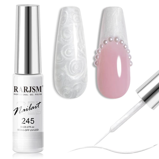 RARJSM front packaging showing pearl white gel liner, clear labeling for quick selection