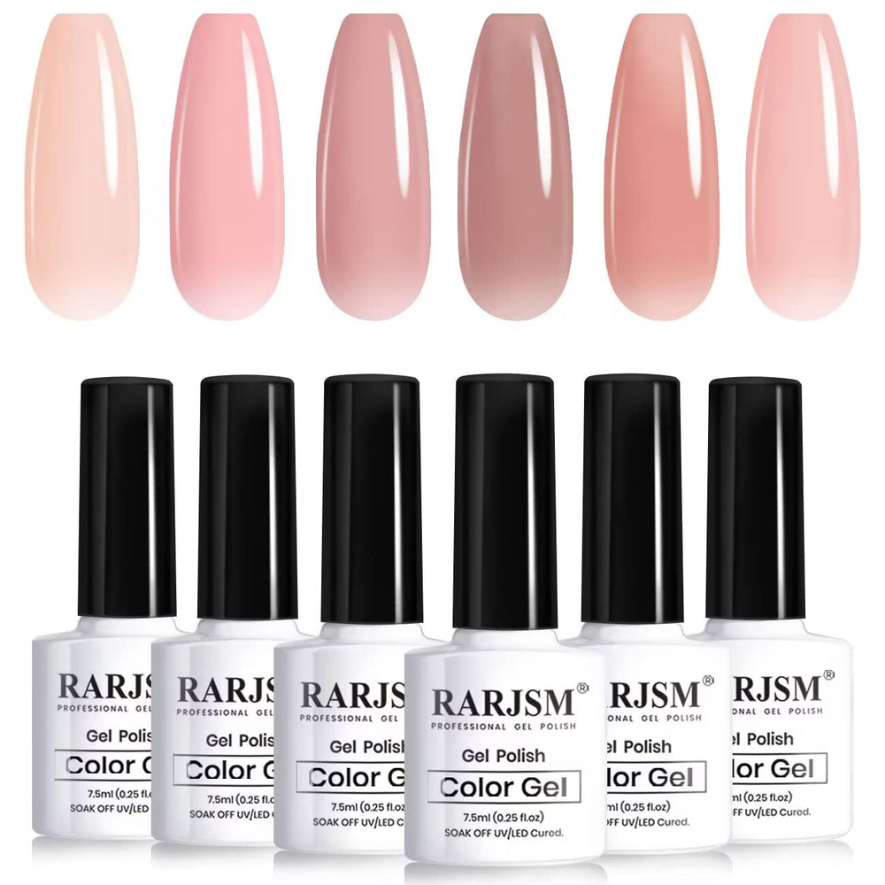 RARJSM six-bottle front view showing the nude collection and organized presentation