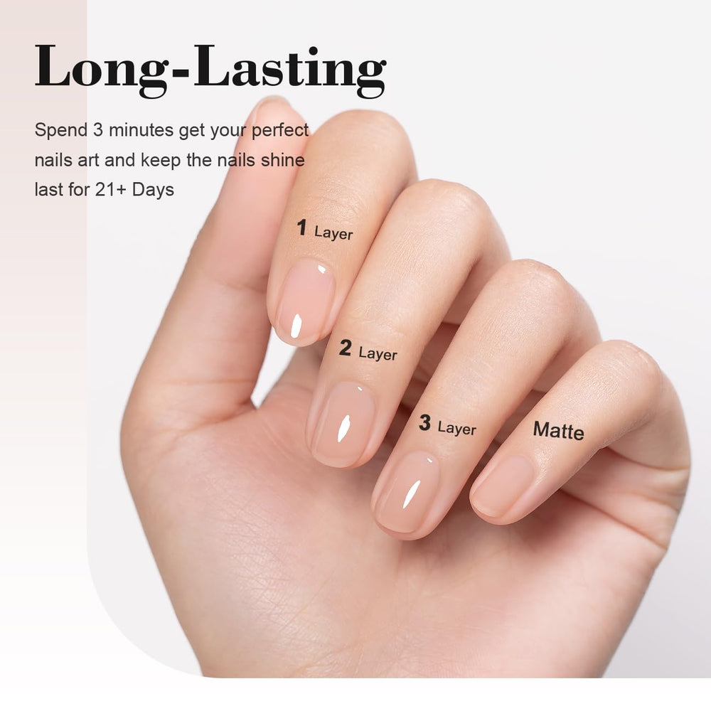 RARJSM manicured hands lifestyle shot highlighting natural-looking nude finish
