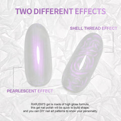 RARJSM in-use salon hand showing swirl-thread effect for creative designs