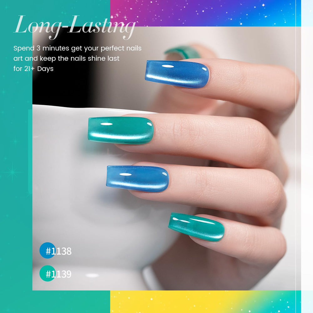 RARJSM magnet stick held over wet polish demonstrating cat eye alignment for dramatic finish