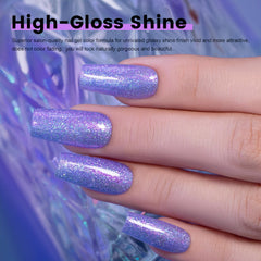 RARJSM close-up of glitter sequins highlighting iridescent sparkle benefit