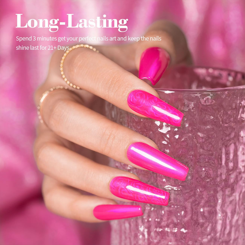 RARJSM nail swatch at angle showing color shift benefit in different light