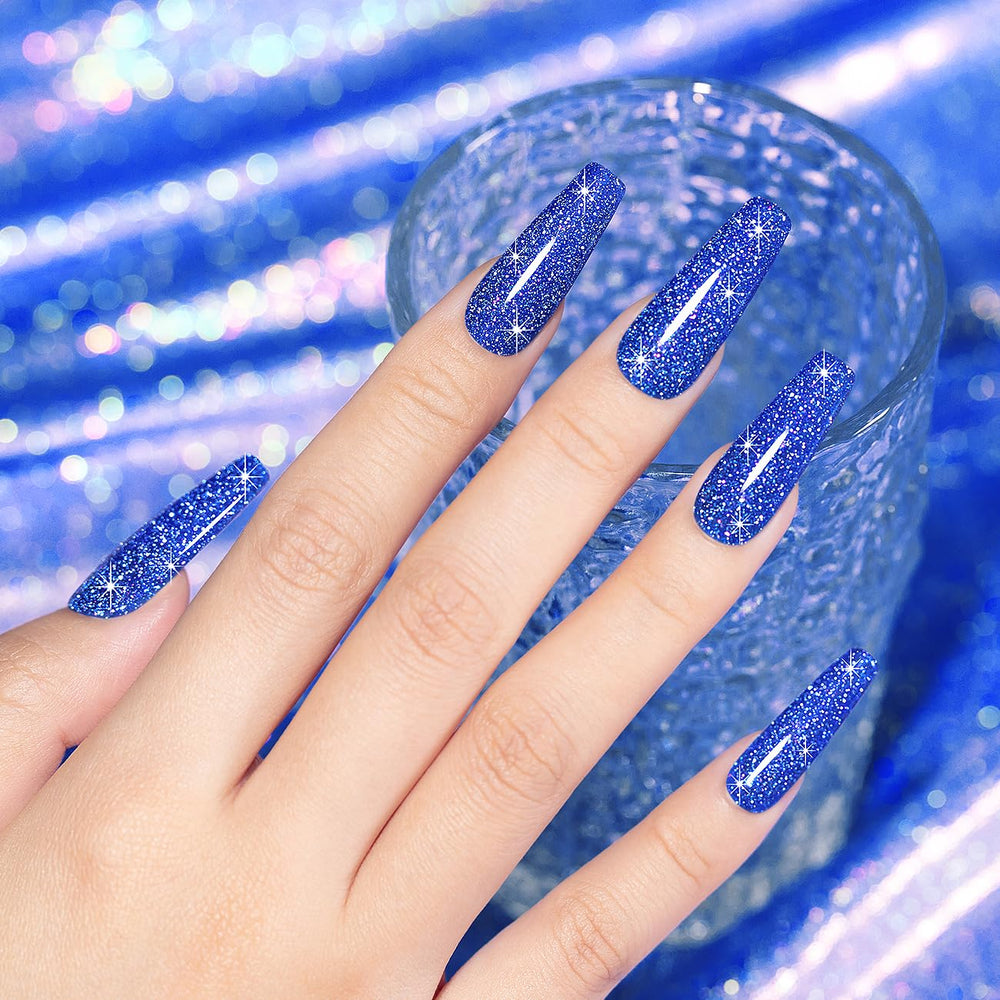 RARJSM swatch on nails hand model showing iridescent shimmer for visual inspiration