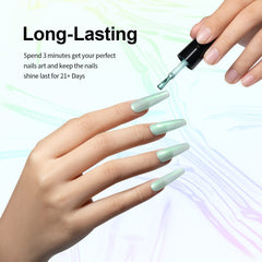 RARJSM nail tip demo with mermaid swirl effect for striking shine