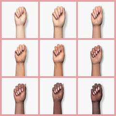 RARJSM before and after nails to show improved natural look and shine