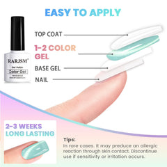 RARJSM bottles beside coin to show 7.5ml size for value and multiple manicures