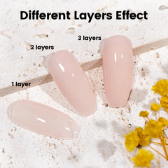 RARJSM swatch on sample wheels illustrating nude gray-pink shade for french looks