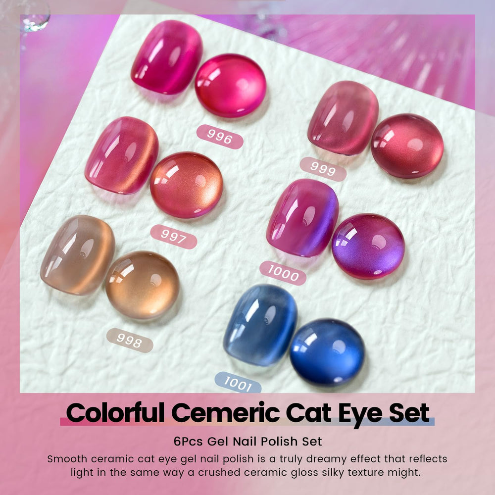RARJSM color swatches on white tips showing six shades useful for mixing and matching