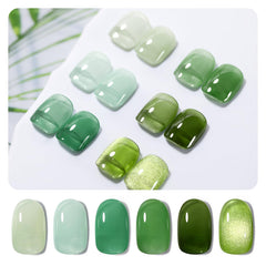 RARJSM swatch strip displaying six green shades benefit clear visual of shade depth