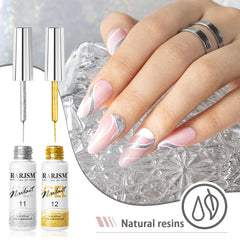 RARJSM silver glitter gel swatch on nail wheel highlighting sparkle and smooth coverage for accent designs