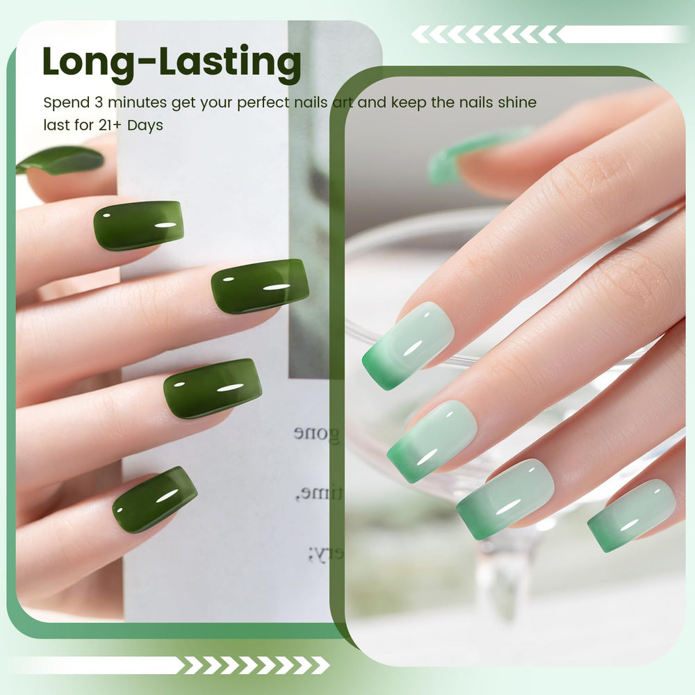 RARJSM texture on nail highlighting glossy sheer layer benefit luminous glass finish