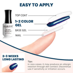 RARJSM topcoat gloss detail highlighting durable shine and holographic sparkles