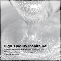 RARJSM uncapped brush applying smooth gel for even coverage and easy control