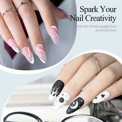 RARJSM brush stroke on nail wheel demonstrating smooth white pigment coverage