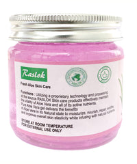 Raslok application on face and hands demonstrating easy moisturizing