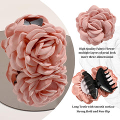 RAUIMOUR half-up boho hairstyle showing floral clip uplifting look benefit