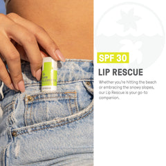 Close up of Raw Elements lip balm texture highlighting organic, non‑nano zinc formula