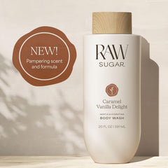 RAW SUGAR close-up of label highlighting microbiome-gentle certification and benefits